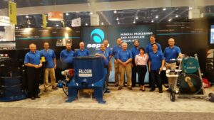 Sepro exhibiting at a tradeshow