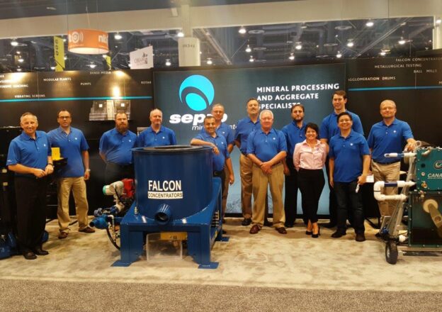 Sepro exhibiting at a tradeshow