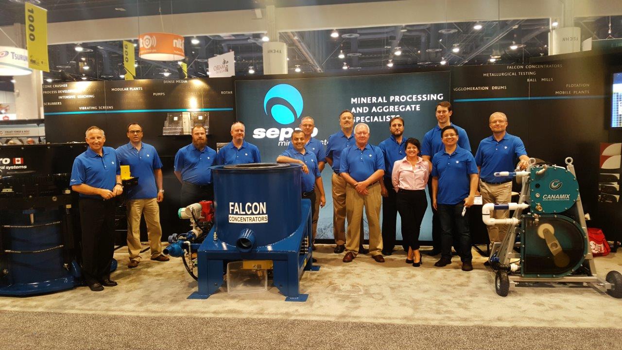 Sepro exhibiting at a tradeshow