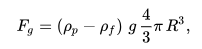 Stokes law